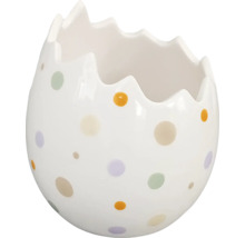 Dekoratívna váza v tvare škrupiny s bodkovaným vzorom