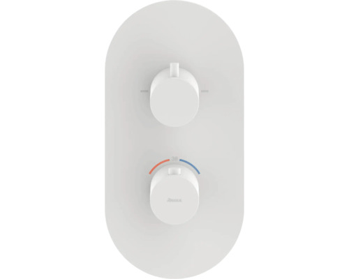 Termostatická batéria s dvomi otočnými gombíkmi a obmedzením teploty na 38 stupňov