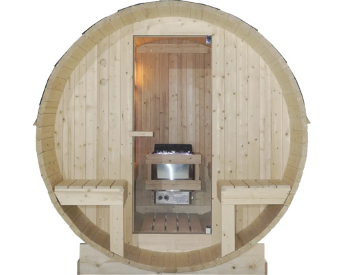 Sudová sauna s pecou a drevenými lavicami