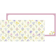 Obálka a listový papier s kvetinovým vzorom