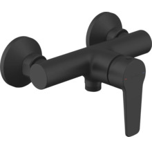 Čierna páková zmiešavacia batéria na montáž na stenu