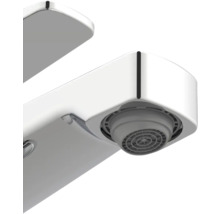 Chrómovaná vodovodná batéria, detail