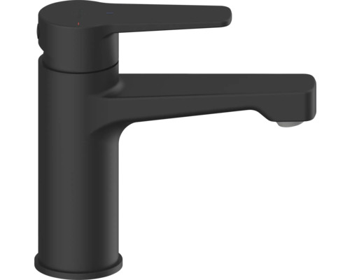 Čierna umývadlová páková batéria