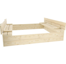 Pieskovisko z dreva so sedením