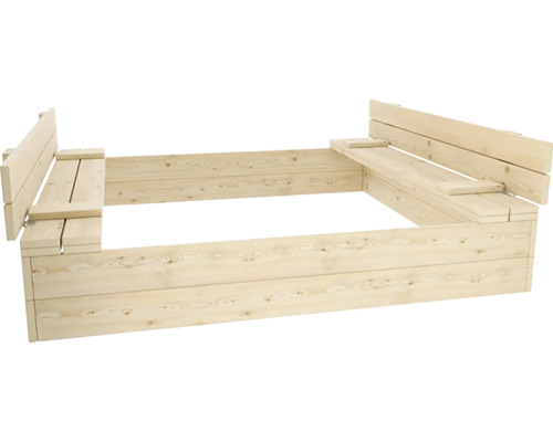 Pieskovisko z dreva so sedením