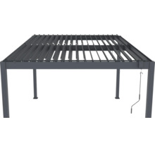 Pergola s nastaviteľnými lamelami do záhrady