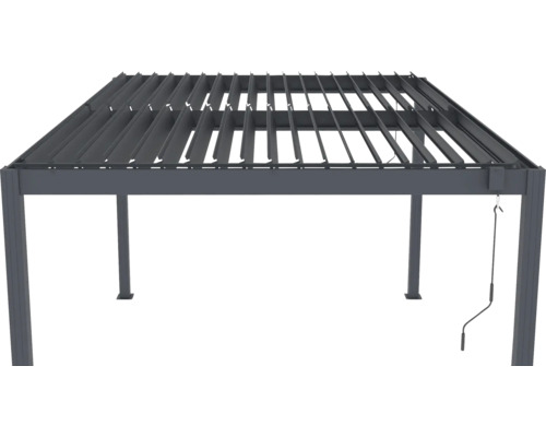 Pergola s nastaviteľnými lamelami do záhrady