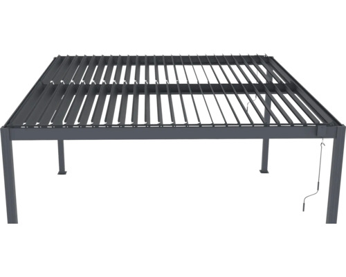 Voľne stojaca pergola s lamelovou strechou na vonkajšie použitie