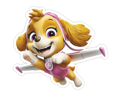 Samolepka Skye z Labkovej patroly s lietadlom