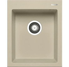 Drez z minerálneho liateho materiálu s odtokovou súpravou