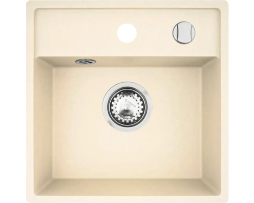 Drez z kompozitného materiálu s odtokovou armatúrou