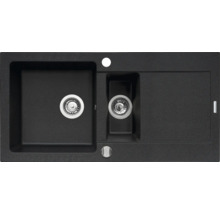 Žulový drez s odkvapkávacou plochou a dvoma komorami