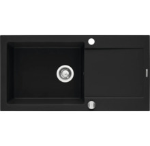 Čierny drez s odkvapkávacou plochou