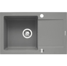 Sivý drez s odkvapkávacou plochou