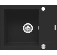 Granitový drez s umývadlom a odkvapkávacou plochou