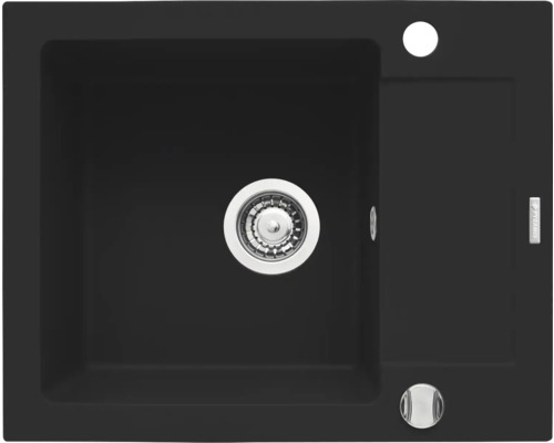 Granitový drez s umývadlom a odkvapkávacou plochou