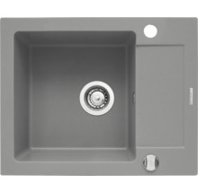 Granitový drez s odkvapkávacou plochou a sitkovým ventilom