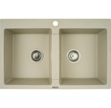 Granitový drez s dvoma komorami