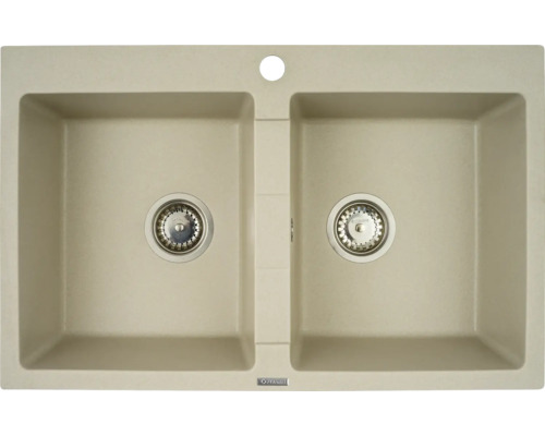 Granitový drez s dvoma komorami