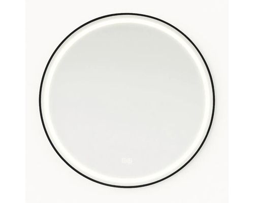 Okrúhle zrkadlo s obvodovým osvetlením