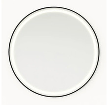 Okrúhle zrkadlo s rámom