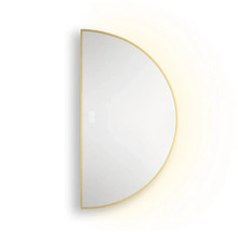 Polkruhové zrkadlo s osvetlením