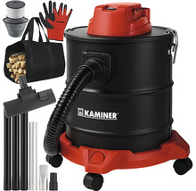 Vysávač na popol s príslušenstvom, ako je filter, rukavice, taška a trysky