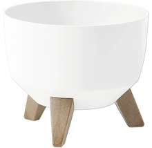 Biely kvetináč s tromi nohami