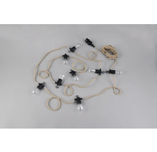 Svetelná reťaz so žiarovkami a textilným káblom