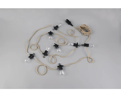 Svetelná reťaz so žiarovkami a textilným káblom