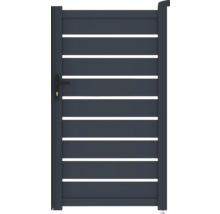 Hliníková záhradná bránka s vodorovnými lamelami