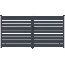 Hliníková záhradná bránka s vodorovnými lamelami