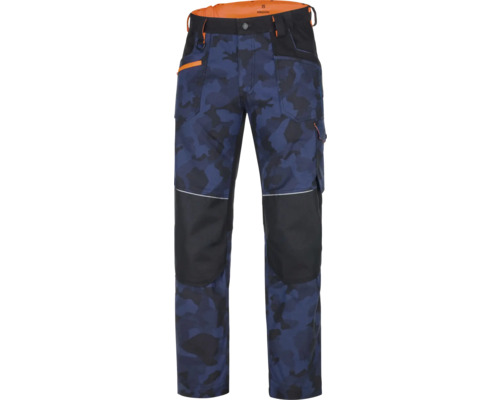 Nohavice Ardon CREATRON CAMO modrá veľkosť 46 Pracovné nohavice Ardon s maskovacím vzorom a vreckami na kolenách