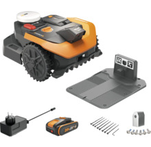 Robotická kosačka Worx Landroid Vision s nabíjacou stanicou, batériou, napájacím zdrojom a upevňovacím materiálom