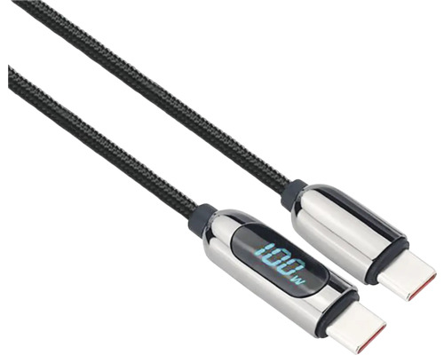 USB-C kábel s ukazovateľom výkonu vo wattoch