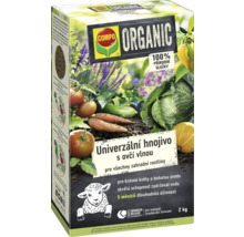 Balenie univerzálneho organického hnojiva s ovčou vlnou od spoločnosti Compo, 2 kilogramy