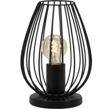 Dekoratívna stolná lampa s tienidlom v klietkovom prevedení a svetelným zdrojom