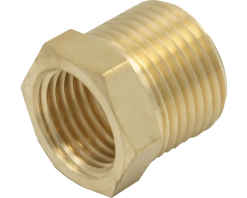 Mosadzná tvarovka so závitom na spájanie rúrok