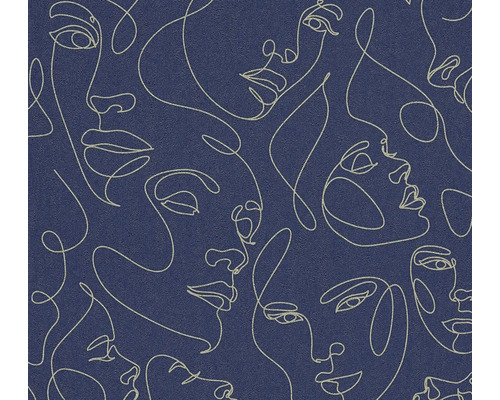 Vliesová tapeta s line-art vzorom tvárí v minimalistickom štýle.