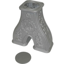 Podstavec kachlí s ozdobami a krytom