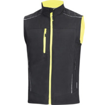 Čierna pracovná vesta so zipsom a vreckami