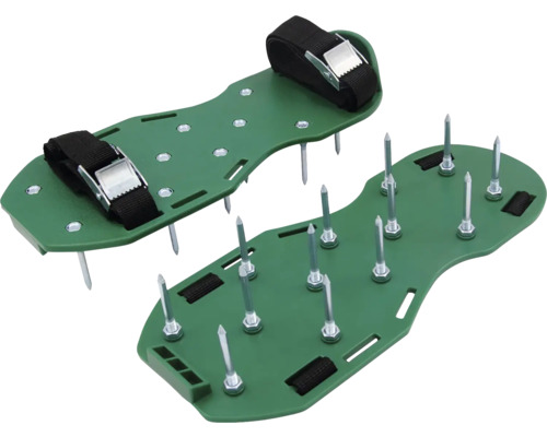 Prevzdušňovacie topánky na trávnik s nastaviteľnými popruhmi a hrotmi