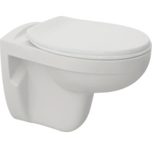 Závesné WC s hlbokým splachovaním s namontovaným WC sedadlom