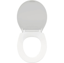 Plastové záchodové sedadlo, otvorená poloha