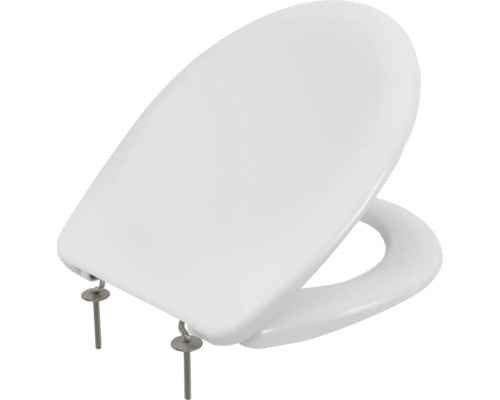 WC sedadlo zo sanitárnej keramiky s upevňovacím materiálom