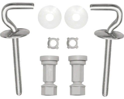 Upevňovacia súprava pre WC sedadlá so skrutkami, podložkami a maticami