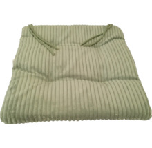 Štvorcový sedák z menčestru s upevňovacími popruhmi