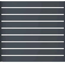 Plotový prvok s vodorovnými lamelami