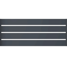 Kovová záhradná bránka s tromi priečkami