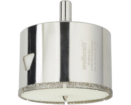 Wolfcraft diamantová dierovka, priemer 74 milimetrov